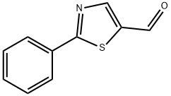 2-フェニル-1,3-チアゾール-5-カルブアルデヒド 化学構造式