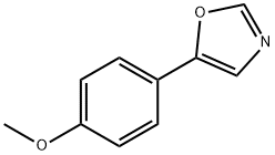 5-(4-甲氧基苯基)噁唑 结构式