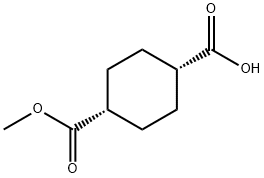 1s,4s)-4-(Methoxycarbonyl)cyclohexanecarboxylic acid Struktur