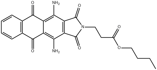 butyl 4,11-diamino-1,3,5,10-tetrahydro-2H-naphth[2,3-f]isoindole-2-propionate Struktur