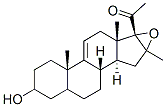 16,17-Epoxy-16-methyl pregn-9(11)-en-3-ol-20-one 化学構造式