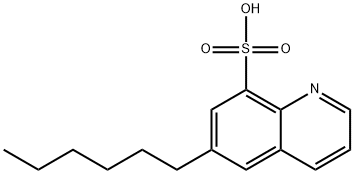 8-Quinolinesulfonic  acid,  6-hexyl- Struktur