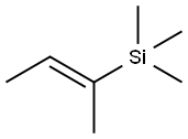 トリメチル[(E)-1-メチル-1-プロペニル]シラン 化学構造式