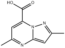 2,5-ジメチルピラゾロ[1,5-A]ピリミジン-7-カルボン酸 化学構造式