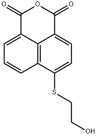 6-[(2-HYDROXYETHYL)THIO]-1H,3H-NAPHTHO[1,8-CD]PYRAN-1,3-DIONE Struktur