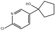 1-(6-chloro-pyridin-3-yl)cyclopentanol Structure