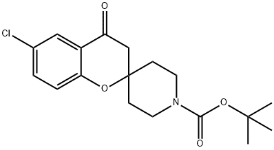 TERT-BUTYL 6-CHLORO-4-OXOSPIRO[CHROMAN-2,4'-PIPERIDINE]-1'-CARBOXYLATE Structure