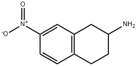 7-NITRO-1,2,3,4-TETRAHYDRO-NAPHTHALEN-2-YLAMINE 化学構造式