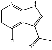 3-乙酰基-4-氯-7-氮杂吲哚, 1011711-52-6, 结构式