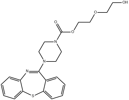 カルボン酸ケチアピン不純物 化学構造式