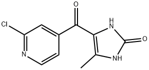 2H-Imidazol-2-one,  4-[(2-chloro-4-pyridinyl)carbonyl]-1,3-dihydro-5-methyl- 结构式