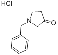 1-苄基-3-吡咯烷酮盐酸盐, 1012-01-7, 结构式