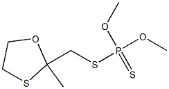 Dithiophosphoric acid O,O-dimethyl S-[(2-methyl-1,3-oxathiolan-2-yl)methyl] ester Struktur