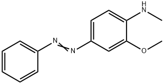 N-メチル-4-フェニルアゾ-o-アニシジン 化学構造式
