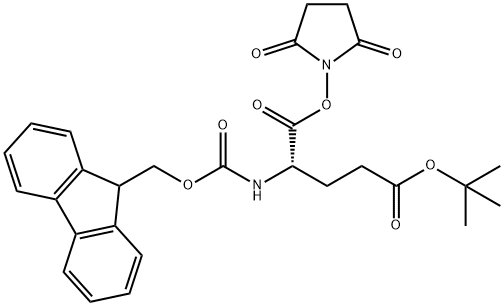FMOC-GLU(OTBU)-OSU 化学構造式