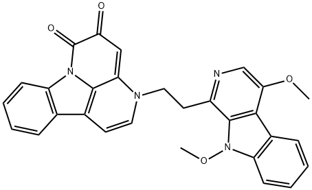 3-[2-(4,9-Dimethoxy-9H-pyrido[3,4-b]indol-1-yl)ethyl]-3H-indolo[3,2,1-de][1,5]naphthyridine-5,6-dione|