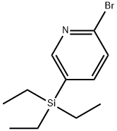 2-bromo-5-triethylsilylpyridine Structure