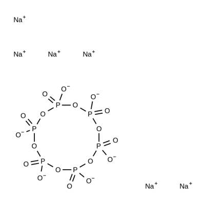 sodium hexametaphosphate Struktur