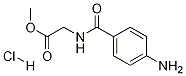 Glycine, N-(4-aMinobenzoyl)-, Methyl ester, Monohydrochloride Structure