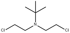 N,N-ビス(2-クロロエチル)-1,1-ジメチルエタン-1-アミン 化学構造式