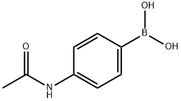 4-乙酰胺基苯硼酸,101251-09-6,结构式