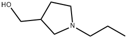 (1-プロピル-3-ピロリジニル)メタノール 化学構造式