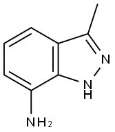 3-甲基-1H-吲唑-7-胺 结构式