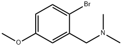 2-BROMO-5-METHOXY-N,N-DIMETHYLBENZYLAMINE Struktur