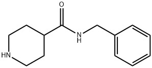 N-ベンジル-4-ピペリジンカルボキサミド HYDROCHLORIDE 化学構造式