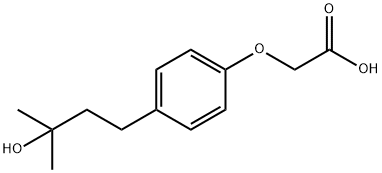 (4(3-HYDROXY-3-METHYL-BUTYL)-PHENOXY)-ACETIC ACID Struktur