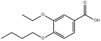 4-丁氧基-3-乙氧基-苯甲酸, 101268-36-4, 结构式
