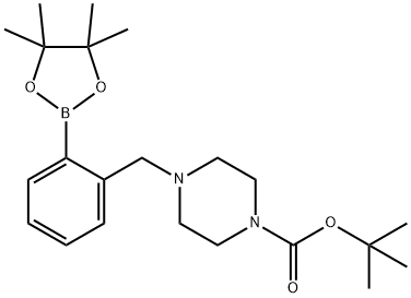 2-(4-Boc-piperazin-1yl)methylphenylboronic acid Structure