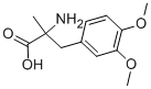(2S)-2-Amino-3-(3,4-dimethoxyphenyl)-2-methyl-propanoic acid Struktur