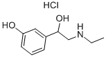 (±)-alpha-[(ethylamino)methyl]-m-hydroxybenzyl alcohol Struktur