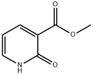 2-オキソ-1,2-ジヒドロ-3-ピリジンカルボン酸メチル 化学構造式