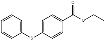 4-苯基硫烷基苯甲酸乙酯, 10129-07-4, 结构式