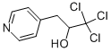 α-(トリクロロメチル)-4-ピリジンエタノール 化学構造式