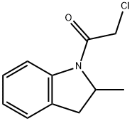 1-(クロロアセチル)-2-メチルインドリン 化学構造式