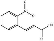 2-ニトロ-trans-けい皮酸 化学構造式