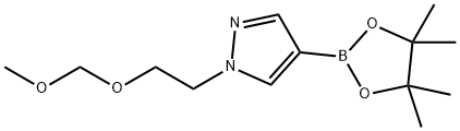 1-(2-(methoxymethoxy)ethyl)-4-(4,4,5,5-tetramethyl-1,3,2-dioxaborolan-2-yl)-1H-pyrazole Struktur