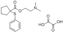 1-(Phenylthio)cyclopentanecarboxylic acid 2-(dimethylamino)ethyl ester  oxalate Struktur