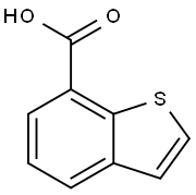 苯并[B]噻吩-7-羧酸,10134-98-2,结构式