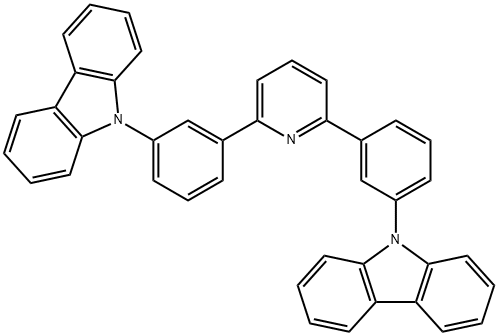 2,6-bis(3-(9H-carbazol-9-yl)phenyl)pyridine Structure