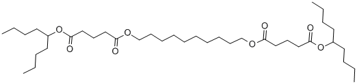 BIS(1-BUTYLPENTYL) DECANE-1,10-DIYL DIGLUTARATE Structure