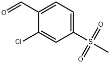 2-クロロ-4-(メチルスルホニル)ベンズアルデヒド HYDRATE 化学構造式