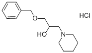 1-(BENZYLOXY)-3-PIPERIDIN-1-YLPROPAN-2-OL HYDROCHLORIDE Structure