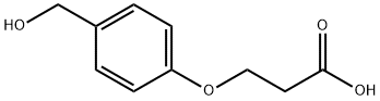 3-[(4-ヒドロキシメチル)フェノキシ]プロピオン酸 化学構造式