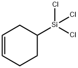 (3-シクロヘキセニル)トリクロロシラン 化学構造式