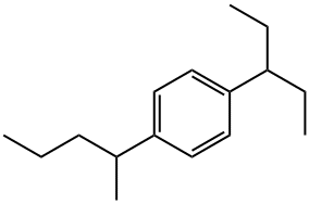 1-(2-Pentyl)-4-(3-pentyl)benzene Structure
