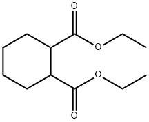 1,2-シクロヘキサンジカルボン酸  ジエチル 化学構造式